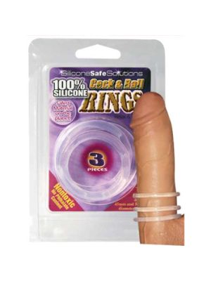 Silicone Cock And Ball Rings