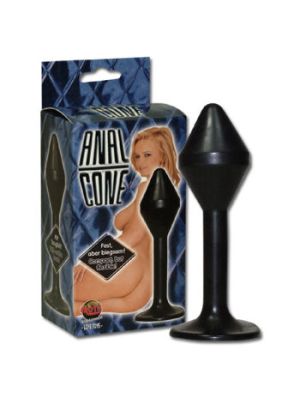 Black Anal Cone Dildo