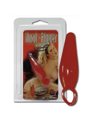 Red Anal Finger Butt Plug