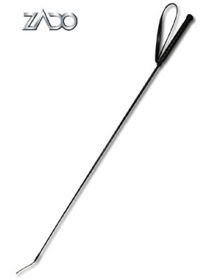 Nylon Braided Leather Riding Crop