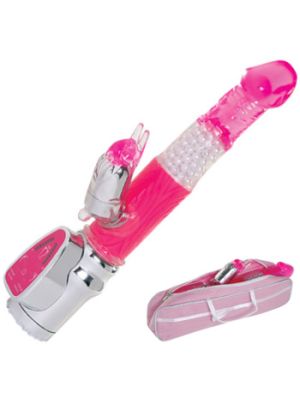 Pink Jelly Rabbit Vibrator