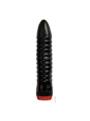 Ribbed Black Vibrator