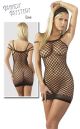 Triple Strap Fishnet Mini Dress