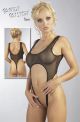 See Through Open Front Bodystocking