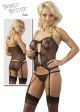 Lace Suspender Basque Set