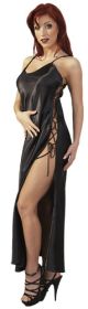Large Shiny Black Negligee