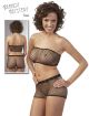 Textured Fishnet Bra Briefs Set