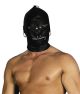 Leather Hood Removable Eye Patches