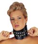 Studded Leather Collar With D-Rings