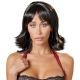 Medium Length Black Costume Wig