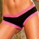 Microfibre Mini Knickers with Lace Trim