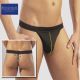 Men's Sexy Thong with Yellow Stripe