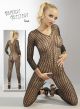 Plus Size Elasticated Fishnet Catsuit