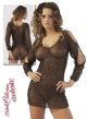 Sequined See Through Large Dress