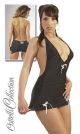 Backless Black Chemise
