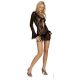 Daring V Neck Lace Dress With Panties