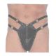 Leather Mens Zipped G string