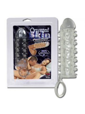 Crystal Skin Cock Sleeve And Ball Ring