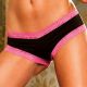 Microfibre Mini Knickers with Lace Trim